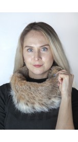 Canadian lynx fur neck warmer